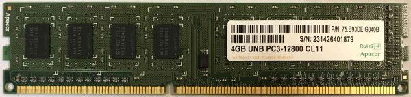 4GB 1Rx8 PC3-12800U Apacer