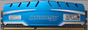 4GB 2Rx8 PC3-12800U Ballistix Sport blau
