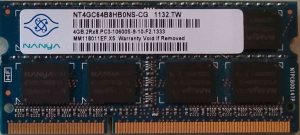 4GB 2Rx8 PC3-10600S-9-10-F2 Nanya