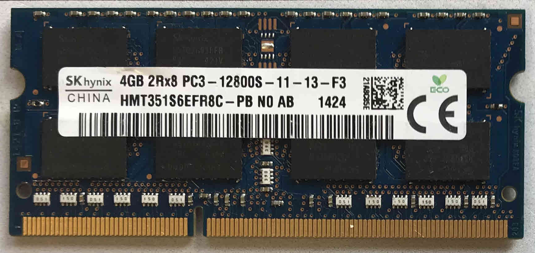 4GB 2Rx8 PC3-12800S-11-13-F3 SKhynix