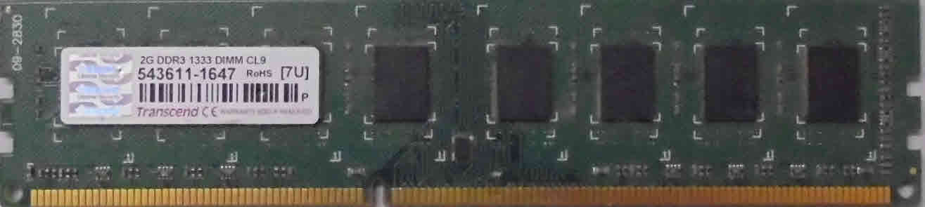 2GB 2Rx8 PC3-10600U Transcend