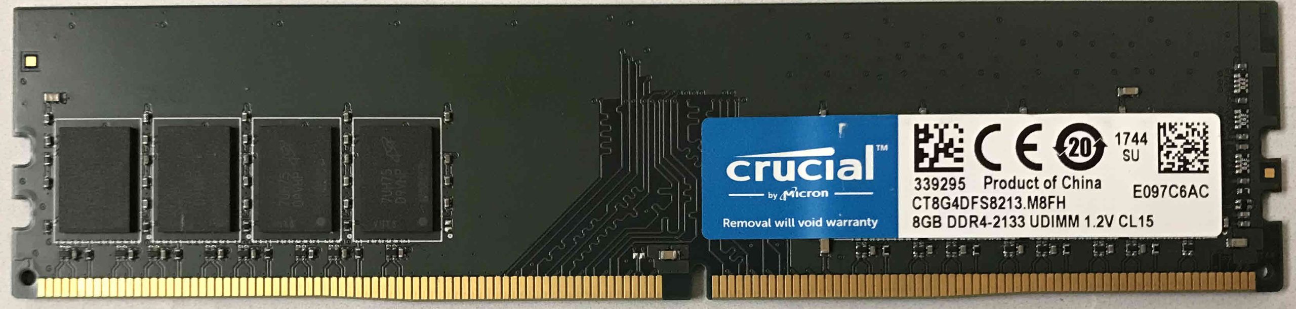 8GB 1Rx8 PC4-2133 Crucial