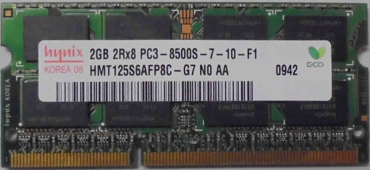 2GB 2Rx8 PC3-8500S-07-10-F1 Hynix