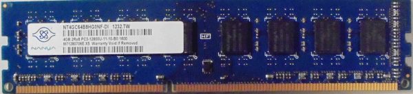 4GB 2Rx8 PC3-12800U-11-10-B0 Nanya