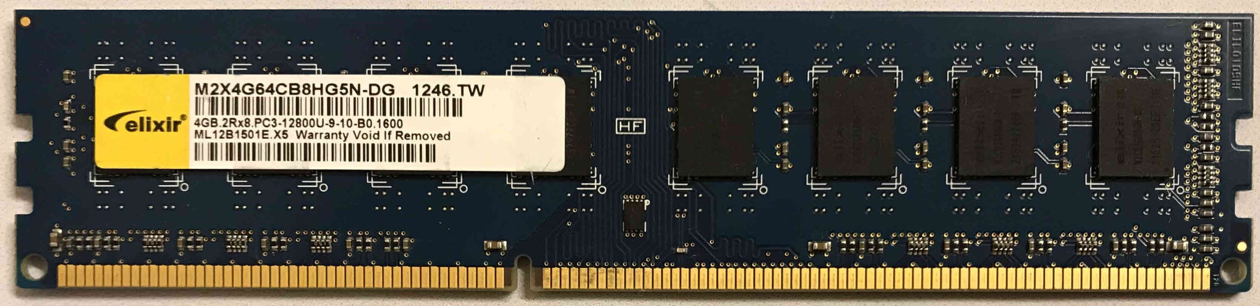 4GB 2Rx8 PC3-12800U-9-10-B0 SKhynix